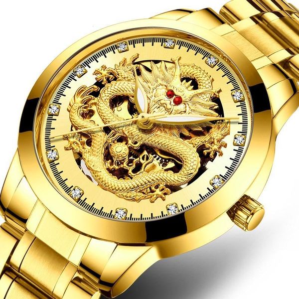 wristwatches luxury men watches gold dragon-shaped through bottom waterproof automatic ruby stainless steel business mechanical watch, Slivery;brown
wristwatches luxury men watches gold dragon-shaped through bottom waterproof automatic ruby stainless steel business mechanical watch, Slivery;brown