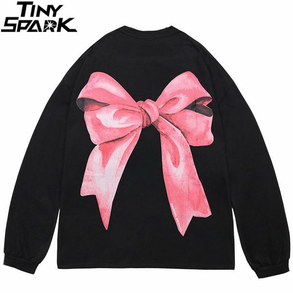 men's t-shirts hip hop streetwear t shirt bowknot letter print tshirt 2021 men autumn harajuku cotton casual t-shirt long sleeve tees, White;black
men's t-shirts hip hop streetwear t shirt bowknot letter print tshirt 2021 men autumn harajuku cotton casual t-shirt long sleeve tees, White;black