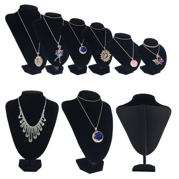 jewelry pouches, bags fashion black velvet display necklace pendants mannequin stand organizer holderbust showcase show decorate, Pink;blue
jewelry pouches, bags fashion black velvet display necklace pendants mannequin stand organizer holderbust showcase show decorate, Pink;blue