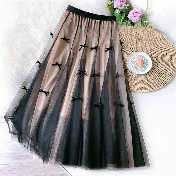 midi summer elastic high waist womens skirt bowknot mesh bridesmaids pleated tutu saias mulher, Black
midi summer elastic high waist womens skirt bowknot mesh bridesmaids pleated tutu saias mulher, Black