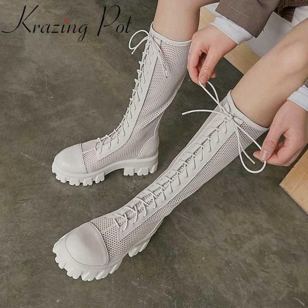 boots krazing pot full grain leather mesh round toe high heels gear bottom european style sunscreen summer lace up mid-calf boots l321 10tp, Black
boots krazing pot full grain leather mesh round toe high heels gear bottom european style sunscreen summer lace up mid-calf boots l321 10tp, Black