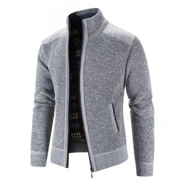 men's sweaters winter solid color sweater men casual stand collar cardigan long sleeve youth plush coat, White;black
men's sweaters winter solid color sweater men casual stand collar cardigan long sleeve youth plush coat, White;black