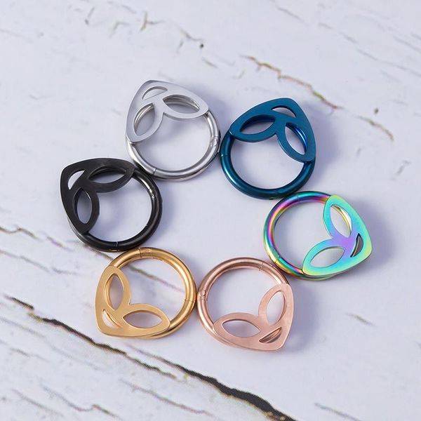 earrings & necklace 1pc alien hoop septum nose ring hinged clicker segment cartilage earring eyebrow piercing ear stud tragus helix body jew, Silver
earrings & necklace 1pc alien hoop septum nose ring hinged clicker segment cartilage earring eyebrow piercing ear stud tragus helix body jew, Silver