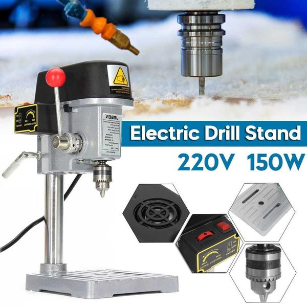 professiona electric drills 220v bench drill stand 150w/340w mini drilling machine chuck 0.6-6.5mm wood metal tools
professiona electric drills 220v bench drill stand 150w/340w mini drilling machine chuck 0.6-6.5mm wood metal tools