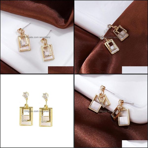 stud earrings jewelry s1317 fashion s925 sier post retro square shell texture drop delivery 2021 7woje, Golden;silver
stud earrings jewelry s1317 fashion s925 sier post retro square shell texture drop delivery 2021 7woje, Golden;silver