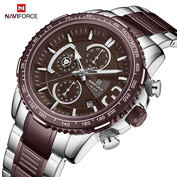 wristwatches naviforce mens sport watches luxury military quartz watch male business wristwatch complete calander men relogio masculino, Slivery;brown
wristwatches naviforce mens sport watches luxury military quartz watch male business wristwatch complete calander men relogio masculino, Slivery;brown