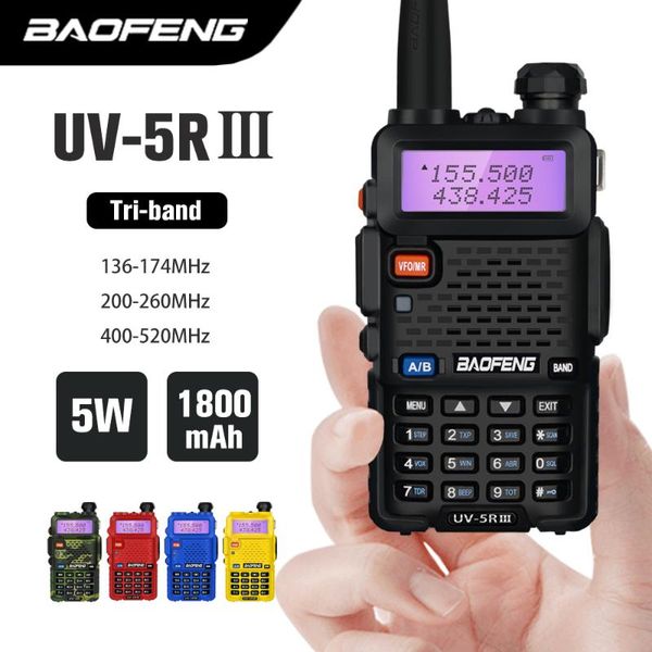tri-band baofeng uv 5r iii walkie talkie 3 bands portable 5w ham radio 136-174mhz 220-260mhz&400-520mhz upgraded uv-5r uv5r
tri-band baofeng uv 5r iii walkie talkie 3 bands portable 5w ham radio 136-174mhz 220-260mhz&400-520mhz upgraded uv-5r uv5r