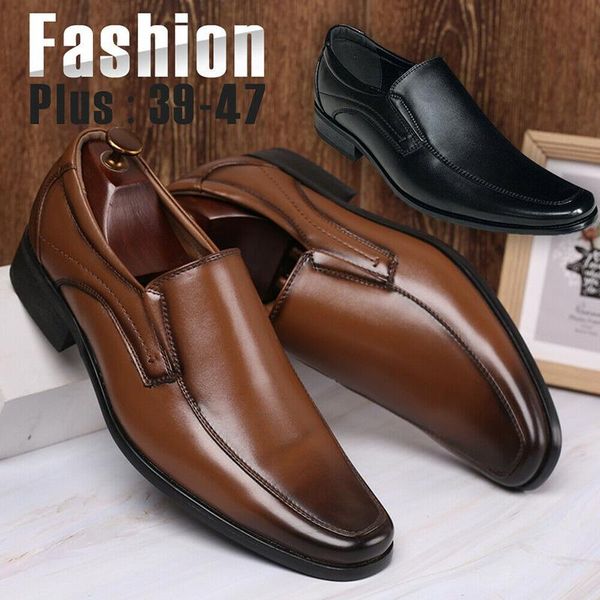 dress shoes men casual wedding party pu leather square toe formal mens business office work flats anti-slip k2, Black
dress shoes men casual wedding party pu leather square toe formal mens business office work flats anti-slip k2, Black