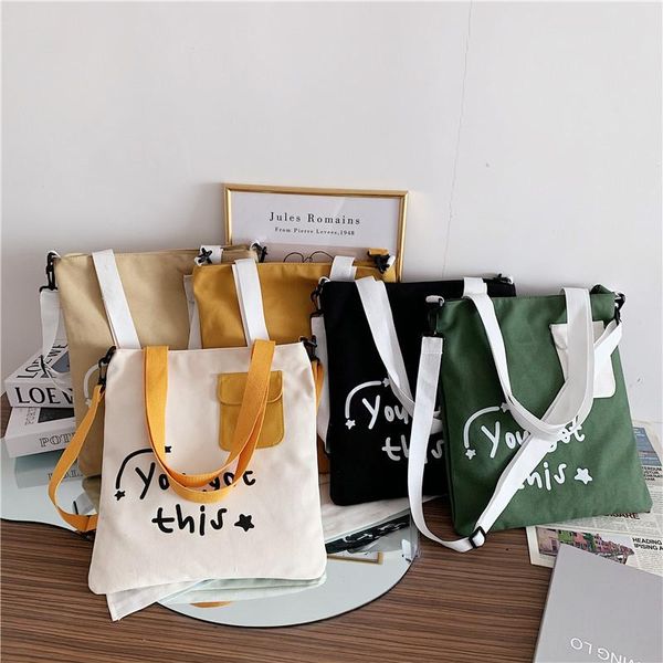 cross body large-capacity canvas women's bag letter printing hit color shoulder literary simple portable crossbody bags for women 2021
cross body large-capacity canvas women's bag letter printing hit color shoulder literary simple portable crossbody bags for women 2021