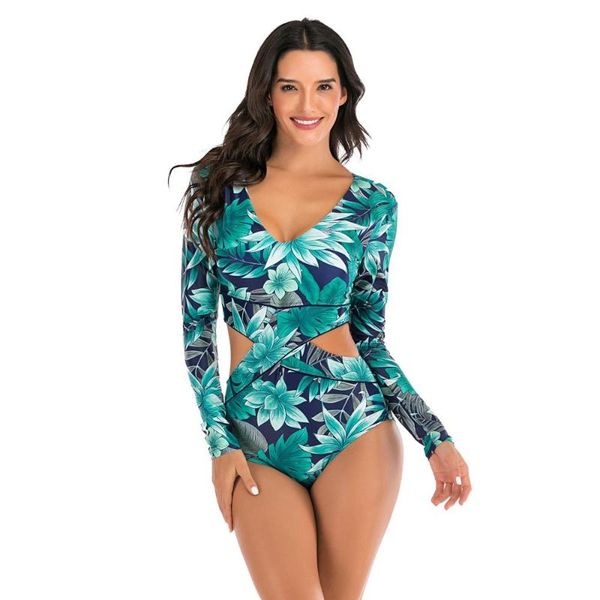 women's low v-neck design surfing suit long sleeve triangle bodysuit waist hollow out sports swimsuit one piece green one-piece suits
women's low v-neck design surfing suit long sleeve triangle bodysuit waist hollow out sports swimsuit one piece green one-piece suits