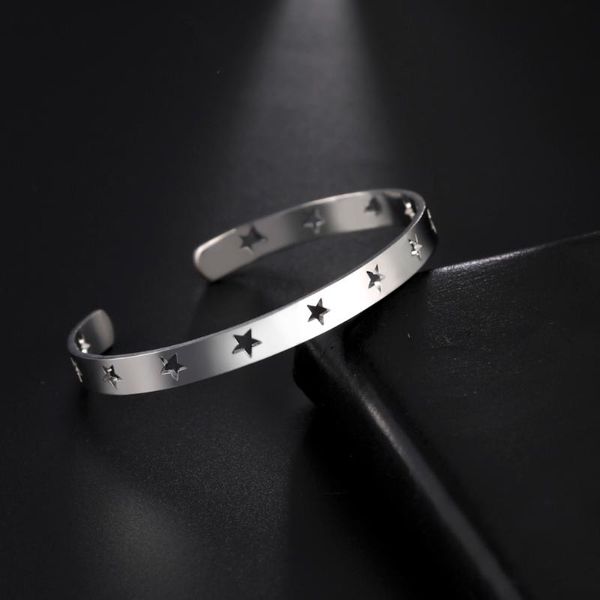 bangle skyrim fashion hollow star adjustable bracelets for women girls stainless steel party wedding jewelry friend gifts, Black
bangle skyrim fashion hollow star adjustable bracelets for women girls stainless steel party wedding jewelry friend gifts, Black