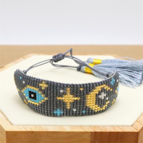 zhongvi evil eye bracelet girls miyuki starry pattern bracelets for women gift jewelry mexican fashion pulseras jewellery, Golden;silver 
zhongvi evil eye bracelet girls miyuki starry pattern bracelets for women gift jewelry mexican fashion pulseras jewellery, Golden;silver