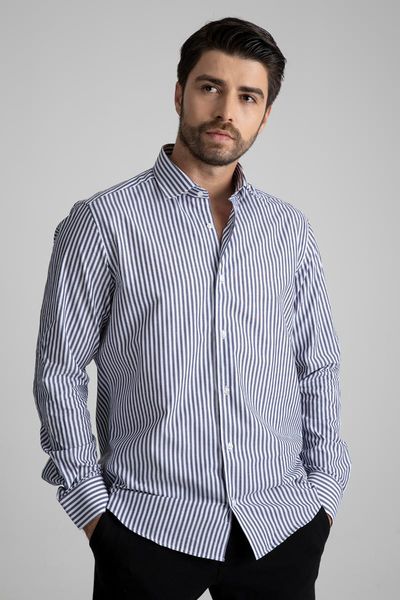 men's casual shirts alenmeza man black and white stripe smart stylish modern fit without a pocket shirt, White;black
men's casual shirts alenmeza man black and white stripe smart stylish modern fit without a pocket shirt, White;black