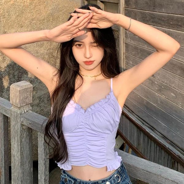 women's tanks & camis retro ins wood ear sling, White
women's tanks & camis retro ins wood ear sling, White