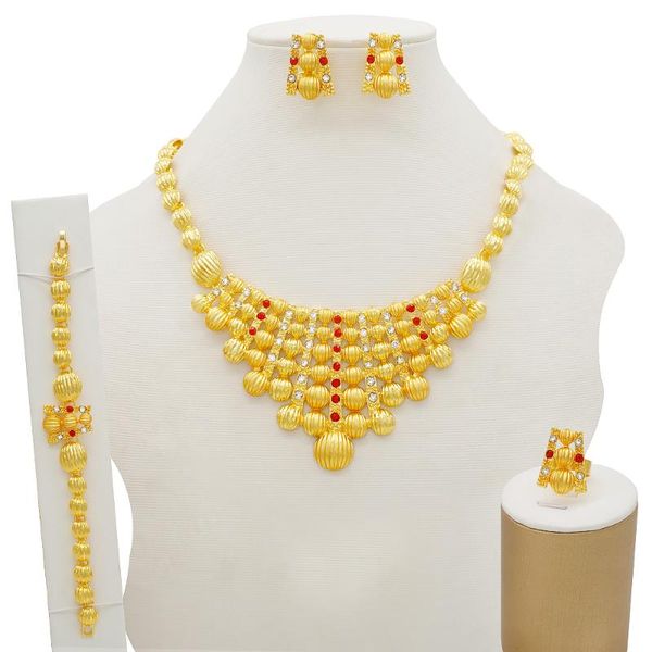 earrings & necklace african dubai gold jewelry nigerian crystal bangle ring women italian bridal accessories set, Silver
earrings & necklace african dubai gold jewelry nigerian crystal bangle ring women italian bridal accessories set, Silver