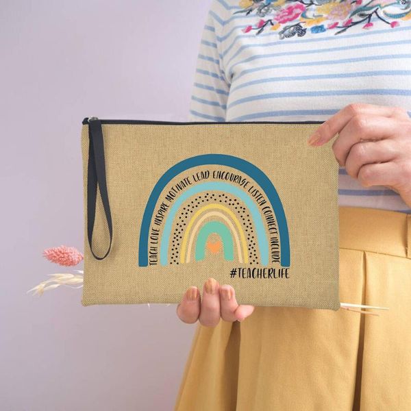 storage bags teacher office desk pencil rainbow print home cosmetic makeup bag lipstick mascara organizer travel high capacity
storage bags teacher office desk pencil rainbow print home cosmetic makeup bag lipstick mascara organizer travel high capacity