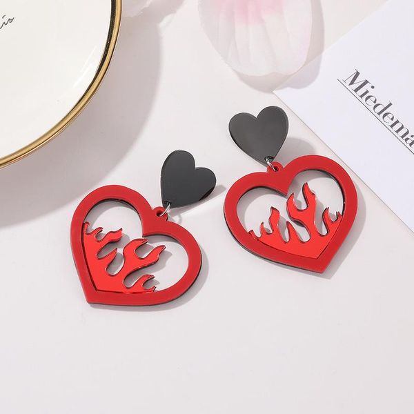dangle & chandelier red flame hollow out heart acrylic earrings for women black small geometric teens funny fashion stylish jewelry, Silver
dangle & chandelier red flame hollow out heart acrylic earrings for women black small geometric teens funny fashion stylish jewelry, Silver