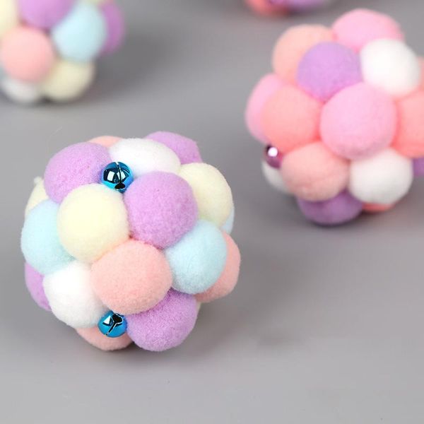 cat toys colorful balls plush bouncy ball with bells interactive pet for cats kitten dog training playing chewing 
cat toys colorful balls plush bouncy ball with bells interactive pet for cats kitten dog training playing chewing