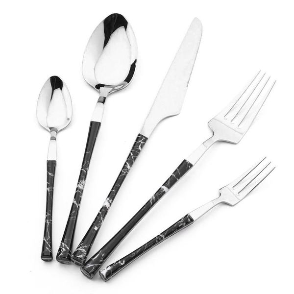 flatware sets 1/2/4/6/8set imitation marble dinnerware cutlery set stainless steel kitchen wood handle knife fork spoon tableware
flatware sets 1/2/4/6/8set imitation marble dinnerware cutlery set stainless steel kitchen wood handle knife fork spoon tableware