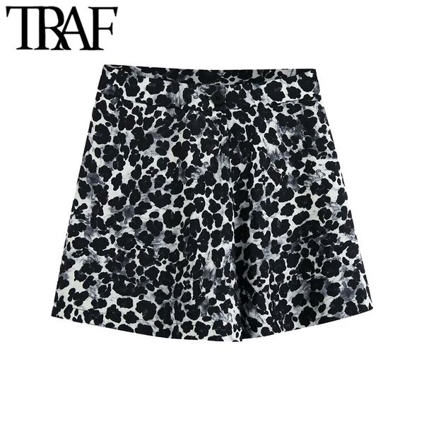traf women chic fashion animal print loose shorts skirts vintage high waist zipper fly female skort mujer 210408, White;black
traf women chic fashion animal print loose shorts skirts vintage high waist zipper fly female skort mujer 210408, White;black