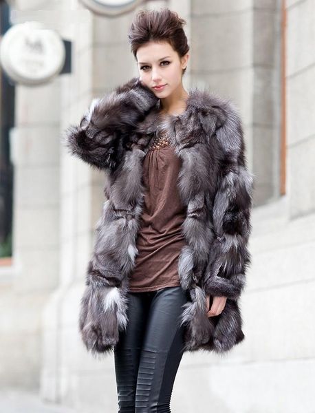 women's fur & faux genuine real natural coat fashion long jacket ladies luxury winter outwear custom big size, Black
women's fur & faux genuine real natural coat fashion long jacket ladies luxury winter outwear custom big size, Black