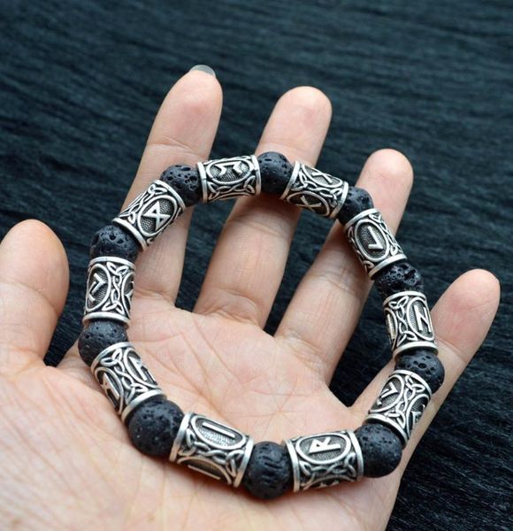 charm bracelets viking bracelet - scandinavian with runes elder futhark lava bead jewelry, Golden;silver
charm bracelets viking bracelet - scandinavian with runes elder futhark lava bead jewelry, Golden;silver