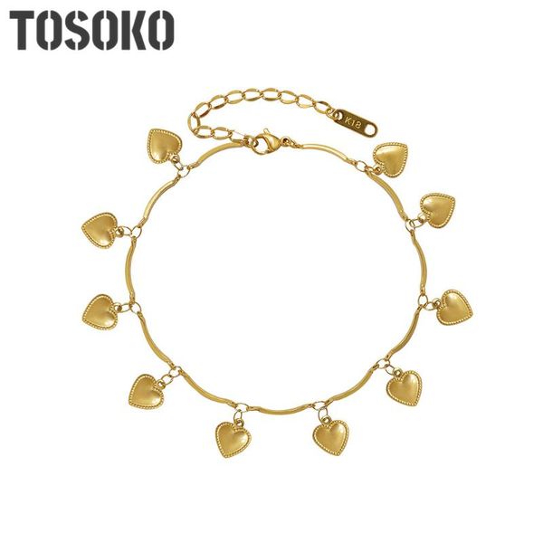 anklets tosoko stainless steel jewelry peach heart love foot chain women's fashion pendant beach decoration bss110, Red;blue
anklets tosoko stainless steel jewelry peach heart love foot chain women's fashion pendant beach decoration bss110, Red;blue