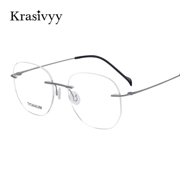 fashion sunglasses frames krasivyy rimless glasses frame women brand design screwless optical prescription eyeglasses for men pure titanium, Black
fashion sunglasses frames krasivyy rimless glasses frame women brand design screwless optical prescription eyeglasses for men pure titanium, Black