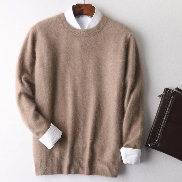 men's sweaters 100% mink cashmere sweater men jumper 2021 autumn winter mens clothes jersey sueter hombre pull homme hiver pullover, White;black
men's sweaters 100% mink cashmere sweater men jumper 2021 autumn winter mens clothes jersey sueter hombre pull homme hiver pullover, White;black