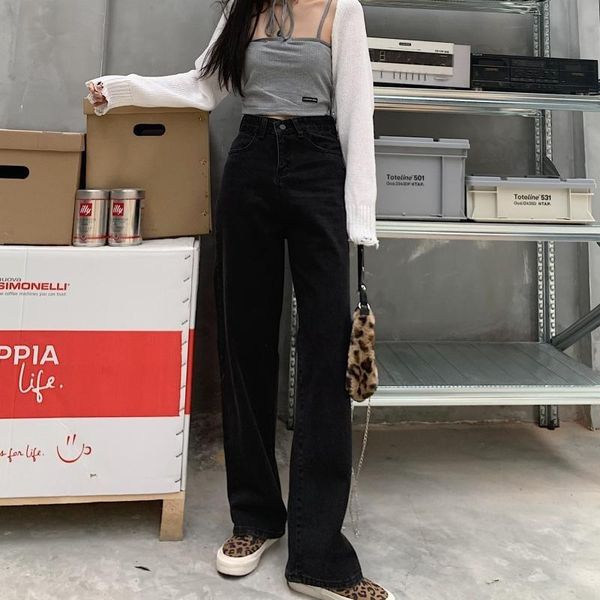 women's pants & capris 145 small cropped jeans female 150 short tall wear autumn straight high waist wide-leg xs, Black;white
women's pants & capris 145 small cropped jeans female 150 short tall wear autumn straight high waist wide-leg xs, Black;white