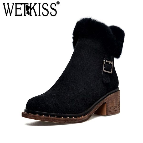 boots wetkiss black plush ankle super keep warm winter bootie thick heel snow shoes belt buckle casual faux fur
boots wetkiss black plush ankle super keep warm winter bootie thick heel snow shoes belt buckle casual faux fur