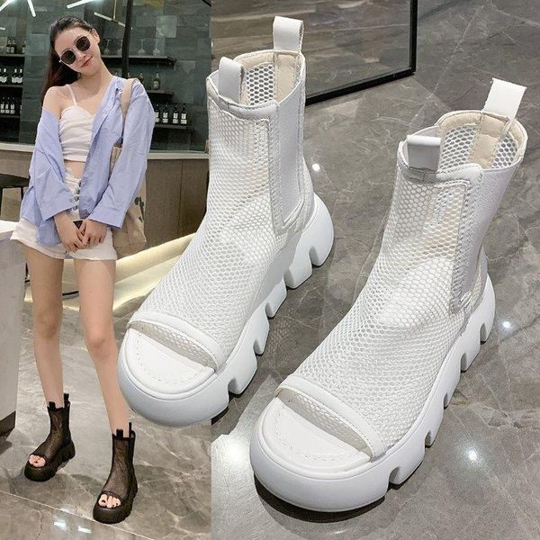 boots breathable mesh thick-heeled short women spring/summer 2021 leather thick-soled hollow sandals, Black
boots breathable mesh thick-heeled short women spring/summer 2021 leather thick-soled hollow sandals, Black