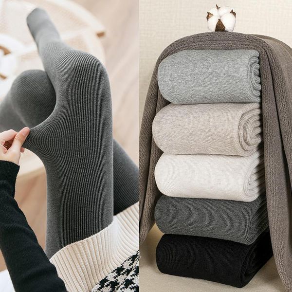 women's leggings autumn and winter pure cotton sports leisure high-waist vertical thread is thin large size japan, Black
women's leggings autumn and winter pure cotton sports leisure high-waist vertical thread is thin large size japan, Black