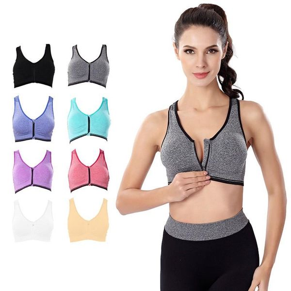 front zipper comfortable fitness vest moisture wicking high elasticity yoga running sports bra underwear style outfit
front zipper comfortable fitness vest moisture wicking high elasticity yoga running sports bra underwear style outfit