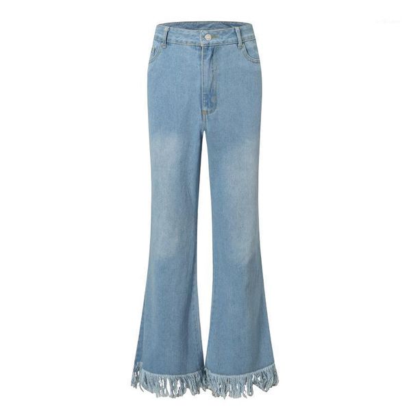 women's jeans cawa fashion women high waist wide leg spring loose solid denim button summer retro ladies chic zipper pants, Blue
women's jeans cawa fashion women high waist wide leg spring loose solid denim button summer retro ladies chic zipper pants, Blue