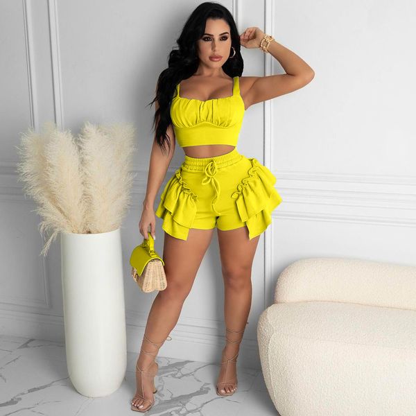 casual dresses ruffles halter crop shorts sets two piece set women party club outfits 2021 vacation summer clothes femmer streetwear, Black;gray
casual dresses ruffles halter crop shorts sets two piece set women party club outfits 2021 vacation summer clothes femmer streetwear, Black;gray