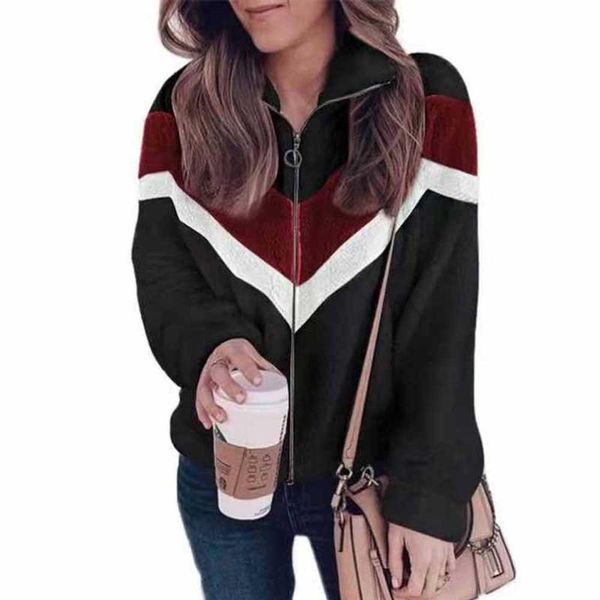 women's hoodies & sweatshirts plus size s-5xl women loose fleece sweatshirt autumn winter warm zip plush up furry long sleeve patchwork, Black
women's hoodies & sweatshirts plus size s-5xl women loose fleece sweatshirt autumn winter warm zip plush up furry long sleeve patchwork, Black