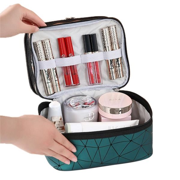 multifunction travel portable women cosmetic bag makeup storage waterproof double layer zipper toiletries cases bags &
multifunction travel portable women cosmetic bag makeup storage waterproof double layer zipper toiletries cases bags &