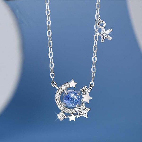 pendant necklaces moonstone star necklace female minority design ins collarbone chain fashion simple dating jewelry, Silver
pendant necklaces moonstone star necklace female minority design ins collarbone chain fashion simple dating jewelry, Silver