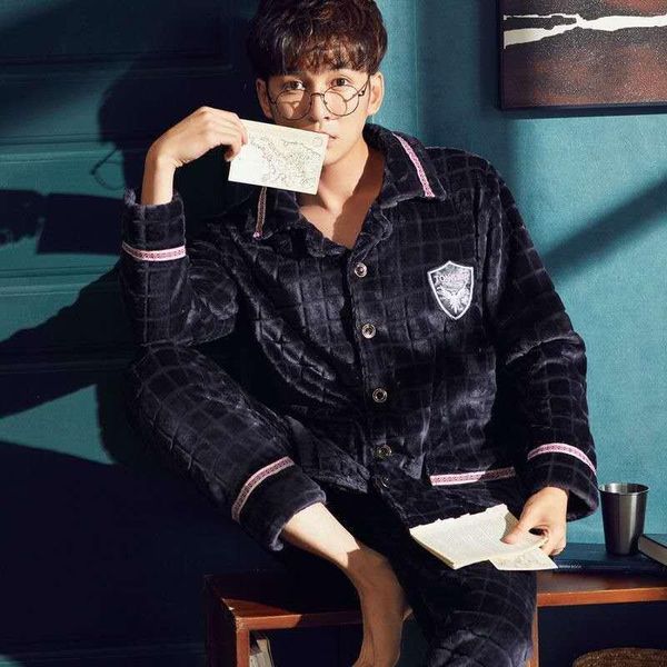 men's sleepwear men pajamas suit nightgown sleep set nightwear home wear coral fleece pyjamas intimate lingerie loose 2pcs &pants, Black;brown
men's sleepwear men pajamas suit nightgown sleep set nightwear home wear coral fleece pyjamas intimate lingerie loose 2pcs &pants, Black;brown