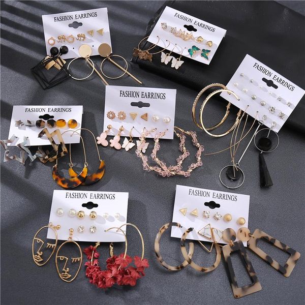 hoop & huggie 2021 earrings for women gold color fashion set female round circle earring party jewelry gift, Golden;silver
hoop & huggie 2021 earrings for women gold color fashion set female round circle earring party jewelry gift, Golden;silver