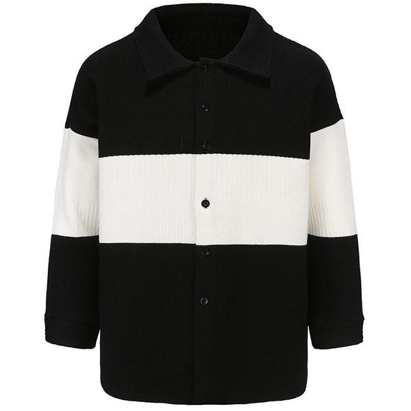 men's sweaters knitwear sweater autumn winter loose bat style cardigan men patchwork single breasted sweatercoat, White;black
men's sweaters knitwear sweater autumn winter loose bat style cardigan men patchwork single breasted sweatercoat, White;black