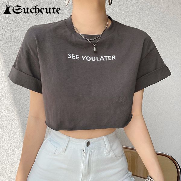 women's t-shirt letter print o-neck cropped shirt for women streetwear short sleeve loose casual basic 90s outfits grey tee d3xb, White
women's t-shirt letter print o-neck cropped shirt for women streetwear short sleeve loose casual basic 90s outfits grey tee d3xb, White