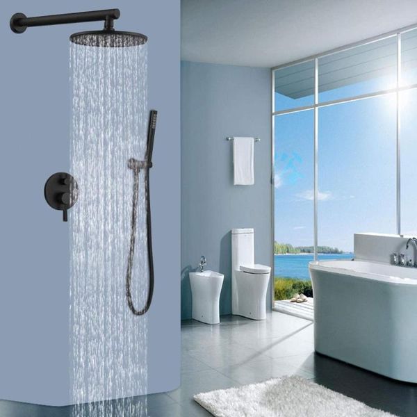 bathroom luxury rain mixer shower combo set wall mounted rainfall head system matte black round fixed showerhead sets
bathroom luxury rain mixer shower combo set wall mounted rainfall head system matte black round fixed showerhead sets