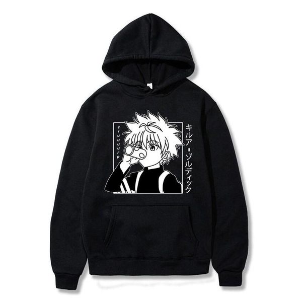 men's hoodies & sweatshirts 2021 japanese anime funny killua eyes hxh winter japan style x streetwear for women/men, Black
men's hoodies & sweatshirts 2021 japanese anime funny killua eyes hxh winter japan style x streetwear for women/men, Black