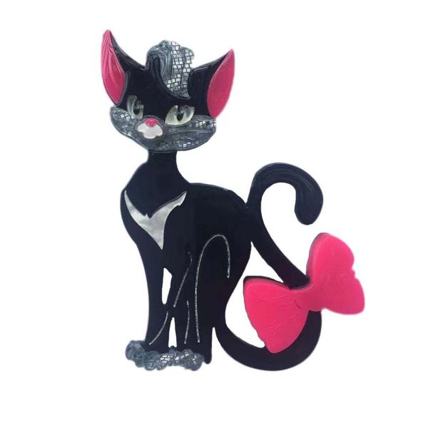 pins, brooches fashion female cat with bow brooch pin black women jewelry, Gray
pins, brooches fashion female cat with bow brooch pin black women jewelry, Gray