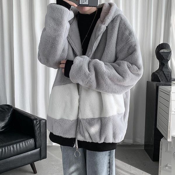 men's jackets man lamb cashmere cotton padded jacket handsome with plush thickened winter, Black;brown
men's jackets man lamb cashmere cotton padded jacket handsome with plush thickened winter, Black;brown