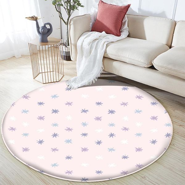 carpets 2021 fashion modern flannel cute carpet non-slip round bedroom living room decor cushion rug & alfombra