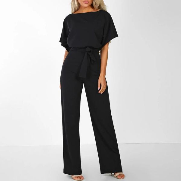 women's jumpsuits & rompers women jumpsuit office lady elegant o-neck playsuit clubwear female short sleeve high waist long with belt #, Black;white
women's jumpsuits & rompers women jumpsuit office lady elegant o-neck playsuit clubwear female short sleeve high waist long with belt #, Black;white