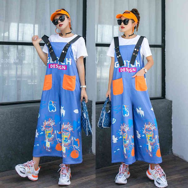sweaters women's plus size trendy brand wide foot overalls summer loose and thin street hip-hop style jumpsuit women, White;black
sweaters women's plus size trendy brand wide foot overalls summer loose and thin street hip-hop style jumpsuit women, White;black